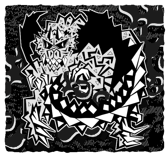 Orogog flying through the air.