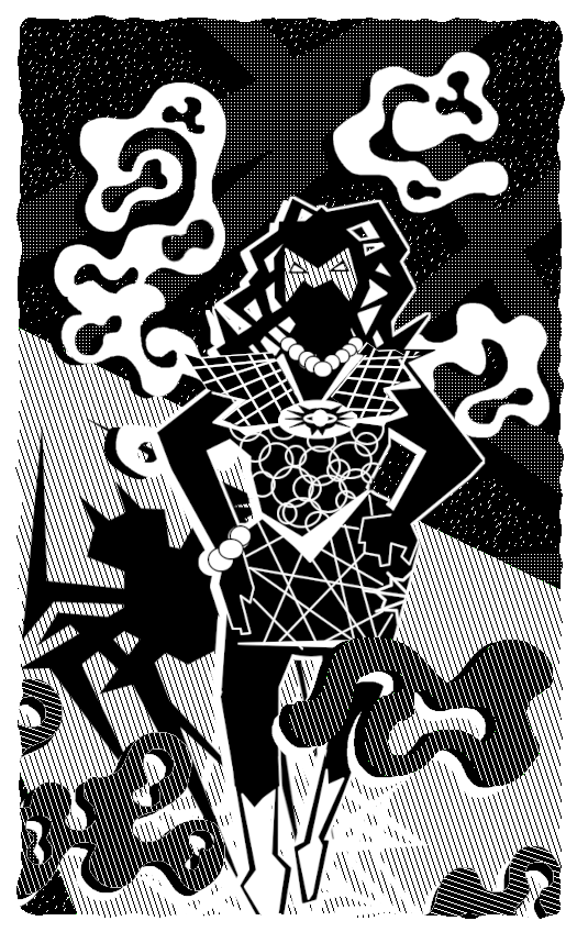 Spidriana opens the door.